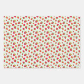 Niedliche Retro-Erdbeerverpackung HandIllustriert Geschenkpapier Set (Vorderseite 2)
