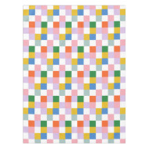 Niedliche Retro-farbige Karos