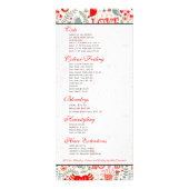 Niedliche Retro-Floral-Valentine Werbekarte (Hinten)