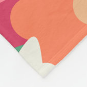 Niedliche Retro Florals Fleecedecke (Ecke)