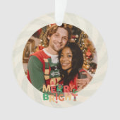 niedliche Retro-Freunde Familienfeier Ornament (Vorderseite)