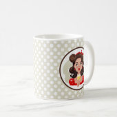 Niedliche Retro Girl Cocktail Tasse (VorderseiteRechts)