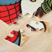 Niedliche Retro Hunde Comicen Puzzle (Seite)