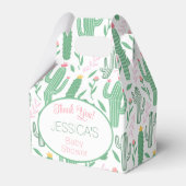 Niedliche Retro-Kaktus Sukkulente Baby-Dusche Geschenkschachtel (Vorderseite)