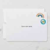 Niedliche Retro-Kassetteneinlage Einladung (Rückseite)