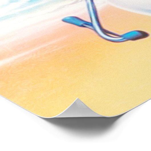 Niedliche Retro-Krankenversorgung Poster (Ecke)