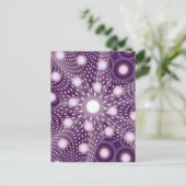 Niedliche Retro-Kreise Polnische Abstrakte Kunst Postkarte (Stehend Vorderseite)