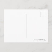 Niedliche Retro Osterhase Postkarte (Rückseite)