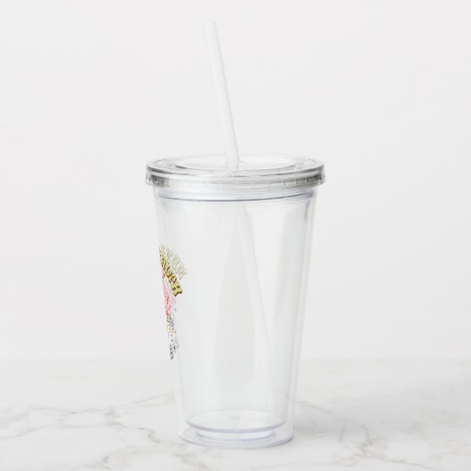 Niedliche Retro-psychische Gesundheitsprobleme Akr Acryltrinkbecher (Links)