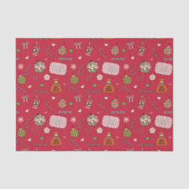 Niedliche Retro-Retro Seidenpapier