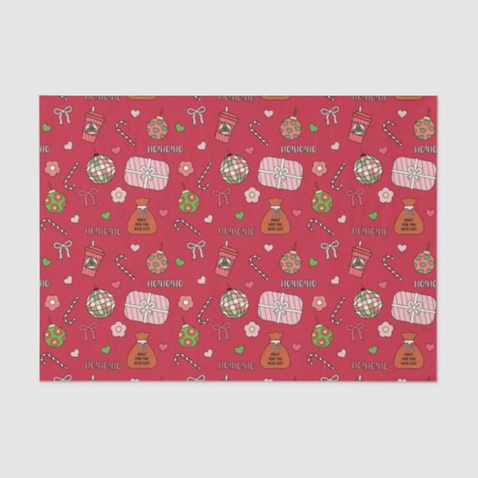 Niedliche Retro-Retro Seidenpapier (Vorderseite)