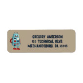 Niedliche Retro-Roboter-benutzerdefinierte Rücksen (Vorne)