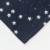 Niedliche Retro-Roboter, Planeten, fliegende Sauer Fleecedecke (Ecke)