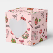 Niedliche Retro-Rosa Geschenkschachtel (Vorderseite)
