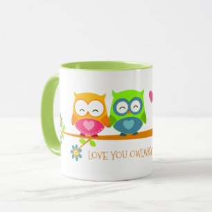 Niedliche Retro-Schale Couple Valentine Liebe Sie  Tasse