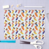 Niedliche Retro Sommer Surfer Muster Seidenpapier (Handwerk)