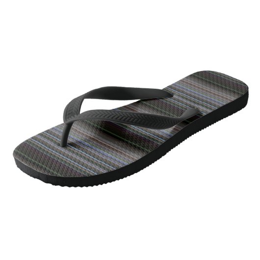 Niedliche Retro-Streifen Badesandalen (Schrägansicht)