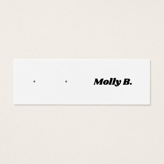 Niedliche Retro Stud Earring Juwelier Display Card (Vorderseite)