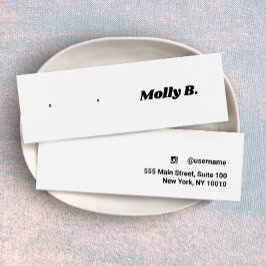 Niedliche Retro Stud Earring Juwelier Display Card