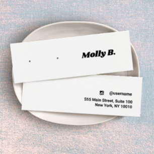 Niedliche Retro Stud Earring Juwelier Display Card