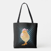 Niedliche Retro Vibes Chick Blown Pink Bubblegum Tasche (Rückseite)