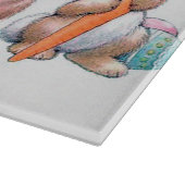 Niedliche Retro-Vintag Osterhütten Schneidebrett (Ecke)