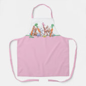 niedliche Retro-Vintag Osterhütten Schürze (Vorderseite)