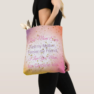 Niedliche Retro Vintage beste Mama je Muttertag Tasche