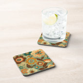 Niedliche Retro-Vintage Blume Getränkeuntersetzer (Rechte Seite)