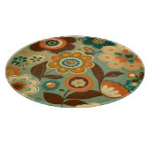 Niedliche Retro-Vintage Blume Schneidebrett (Ecke)