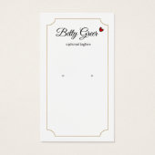 Niedliche Retro-Vintage Ohrensichtkarte (Vorderseite)