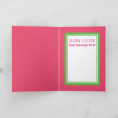 Niedliche retro Vintage Ostern-Engelsmädchen Feiertagskarte (Innenseite)