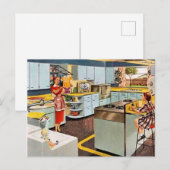 Niedliche Retro Vintage Reinigung Postkarte (Vorne/Hinten)