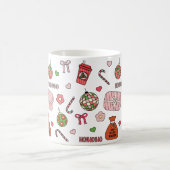 Niedliche Retro-Weihnachten Kaffeetasse (Mittel)