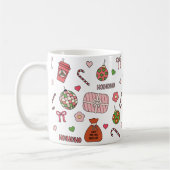 Niedliche Retro-Weihnachten Kaffeetasse (Links)