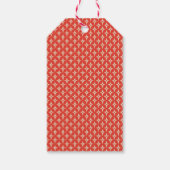 Niedliche Retro Weihnachtsbaumen hängen Geschenkanhänger (Rückseite)