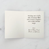 Niedliche Retro-Weihnachtskarte Feiertagskarte (Innenseite)