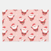 Niedliche Retro Weihnachtswrapping Paper Sheets Geschenkpapier Set (Vorderseite 2)