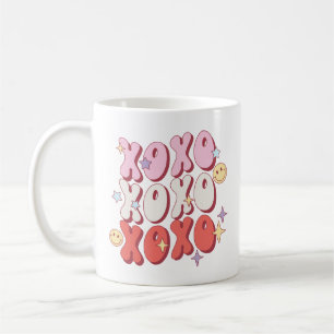 Niedliche Retro XOXO Valentinstag Kaffee Tasse