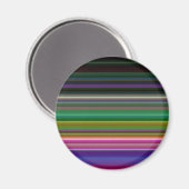 Niedliche Retrofarbenstreifen Magnet (Vorderseite/Rückseite)