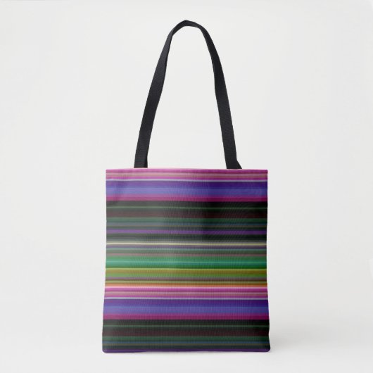 Niedliche Retrofarbenstreifen Tasche (Vorderseite)