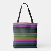 Niedliche Retrofarbenstreifen Tasche (Rückseite)