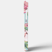 Niedliche Retropolka Punkte Blumenmuster Rose l Bl Case-Mate iPhone Hülle (Rückseite / Links)