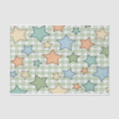 Niedliche Retrostars für Baby Seidenpapier (Vorderseite)