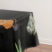 Niedliche Rettiche , Zwiebeln und Knoblauch. Tischdecke (Beispiel)