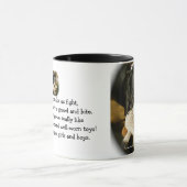 Niedliche Rettungs-HundeTasse Tasse (Zentrum)