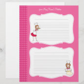 Niedliche Rezept-Seiten für Binder (Vorne/Hinten)