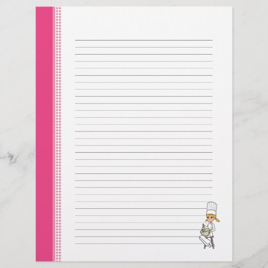 Niedliche Rezept-Seiten für Küchenbinder (Vorderseite)