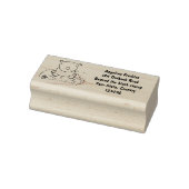 Niedliche Rhino-Cartoon-Abbildung Gummistempel (Stempel)