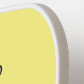 Niedliche Rhino-Cartoon-Abbildung Pickleball Schläger (Linke Seite)